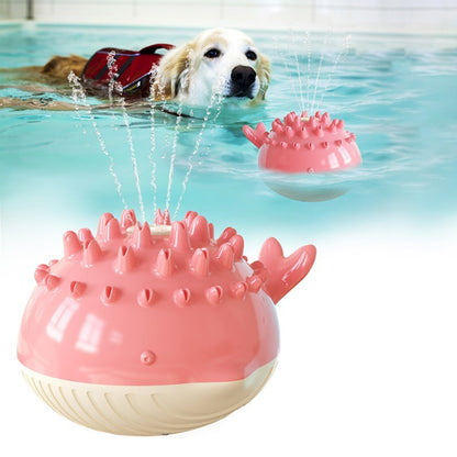 Summer Electric Floating Swimming Pet Bathing Water Spray Dog Toy Pet Supplies