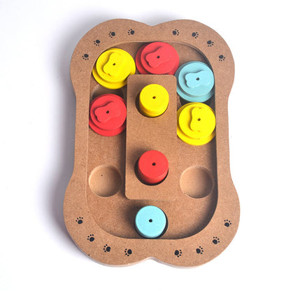 Pet dog, puzzle toy  new wooden play feeding multi-functional pet toys