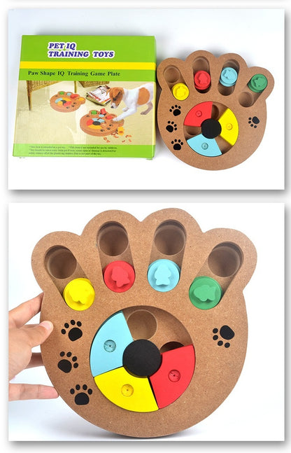 Pet dog, puzzle toy  new wooden play feeding multi-functional pet toys