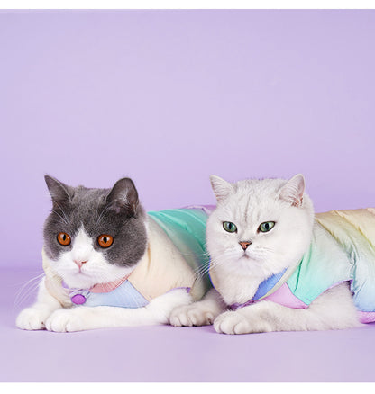 Colorful Pet Vest Top Cat Warm Winter Fashion Clothes Teddy Dog Clothing