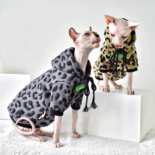 Light Pet Cotton Camouflage Sweater Hairless Cat