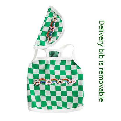 Bib Chessboard Fashion Brand Vest Pet Dog